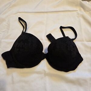 Victoria's Secret Black Floral Bra